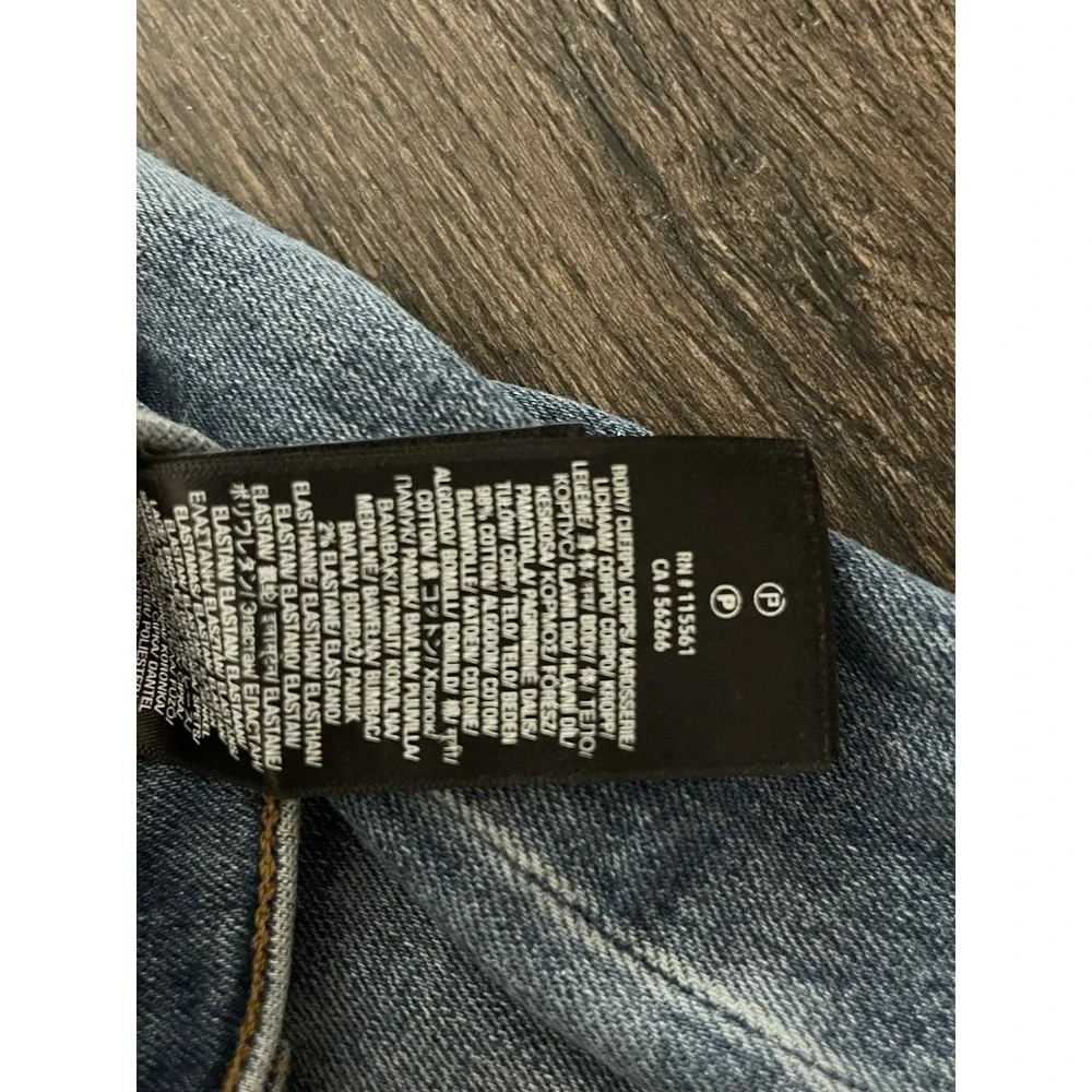 7 For All Mankind Jeans Womens 28 Medium Wash Cropped Alexa Embroidered Flowers - Picture 12 of 16
